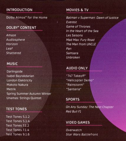 Dolby Atmos Blu-ray Demo Disc (aug 2018)